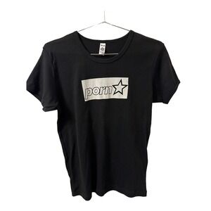 Vintage Porn star Shirt XL Baby Tee Y2k 90s NOS RARE Convention Tee Skateboardin
